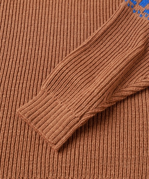 JIEDA(ジエダ)の「NORDIC SWEATER(ニット/セーター・メンズ・ブラック/ブラウン/オフホワイト・1/2)」の6枚目の写真