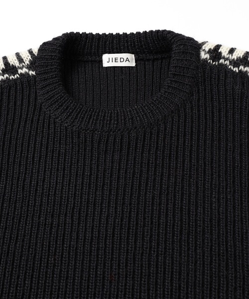 JIEDA(ジエダ)の「NORDIC SWEATER(ニット/セーター・メンズ・ブラック/ブラウン/オフホワイト・1/2)」の16枚目の写真