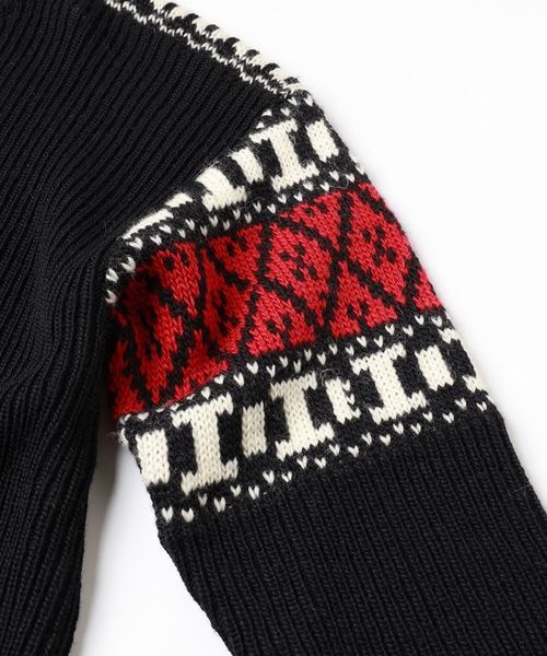 JIEDA(ジエダ)の「NORDIC SWEATER(ニット/セーター・メンズ・ブラック/ブラウン/オフホワイト・1/2)」の15枚目の写真