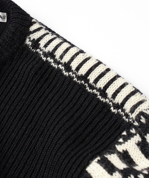 JIEDA(ジエダ)の「NORDIC SWEATER(ニット/セーター・メンズ・ブラック/ブラウン/オフホワイト・1/2)」の13枚目の写真