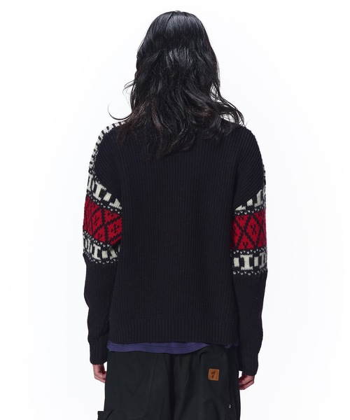 JIEDA(ジエダ)の「NORDIC SWEATER(ニット/セーター・メンズ・ブラック/ブラウン/オフホワイト・1/2)」の21枚目の写真