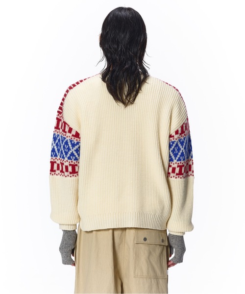 JIEDA(ジエダ)の「NORDIC SWEATER(ニット/セーター・メンズ・ブラック/ブラウン/オフホワイト・1/2)」の18枚目の写真