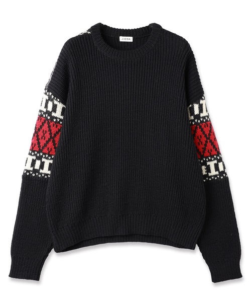 JIEDA(ジエダ)の「NORDIC SWEATER(ニット/セーター・メンズ・ブラック/ブラウン/オフホワイト・1/2)」の17枚目の写真