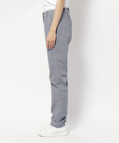 adabat（アダバット）の「UVカット/接触冷感 クールタッチグレンチェックストレートパンツ（その他パンツ・レディース・ホワイト系2・42/40/38/36）」の7枚目の写真