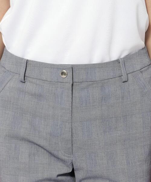 adabat（アダバット）の「UVカット/接触冷感 クールタッチグレンチェックストレートパンツ（その他パンツ・レディース・ホワイト系2・42/40/38/36）」の9枚目の写真