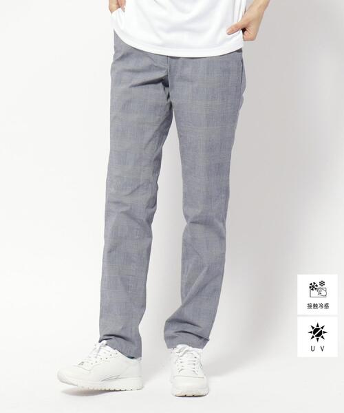 adabat（アダバット）の「UVカット/接触冷感 クールタッチグレンチェックストレートパンツ（その他パンツ・レディース・ホワイト系2・42/40/38/36）」の13枚目の写真