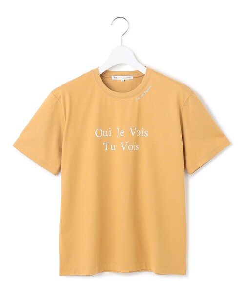23区 S(ニジュウサンクチイサイサイズ)の「【洗える】カラーロゴ Tシャツ(Tシャツ/カットソー・レディース・ホワイト系/イエロー系/グレー系/ライラック系・32)」の22枚目の写真