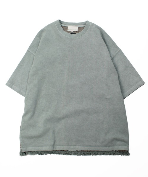HAV-A-HANK（ハバハンク ）の「Universal Style Wear HAV-A-HANK ハバハンク パッチワーク Tee（Tシャツ/カットソー・メンズ・スミクロ/カーキ/オフホワイト/グレー・MEDIUM/LARGE/X-LARGE）」の18枚目の写真