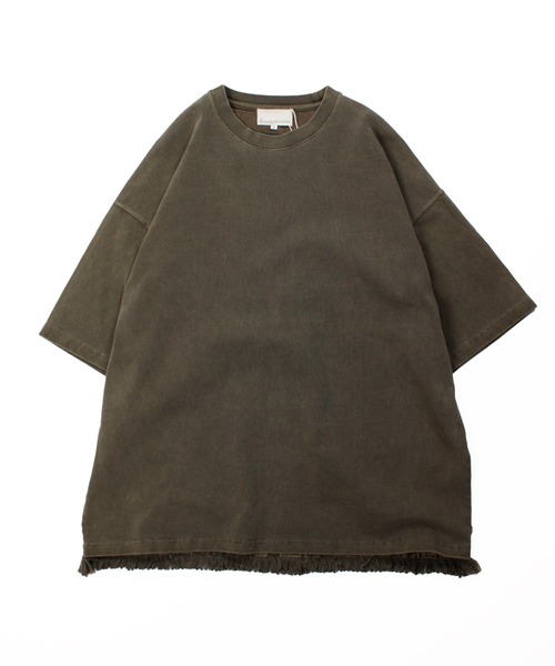 HAV-A-HANK（ハバハンク ）の「Universal Style Wear HAV-A-HANK ハバハンク パッチワーク Tee（Tシャツ/カットソー・メンズ・スミクロ/カーキ/オフホワイト/グレー・MEDIUM/LARGE/X-LARGE）」の6枚目の写真