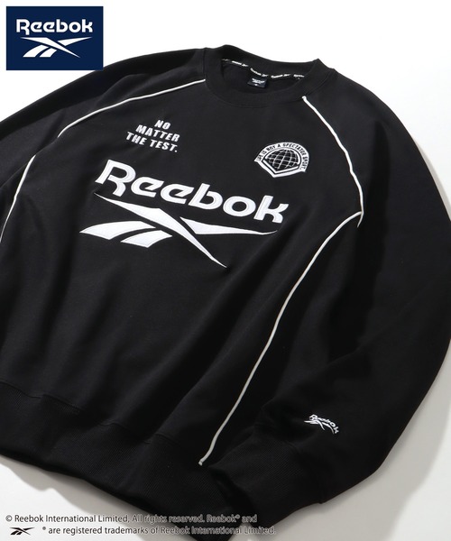 Reebok(リーボック)の「【Reebok/リーボック】裏毛 パイピングデザイン ラグランスウェット プルオーバー(スウェット・メンズ・サックスブルー/グレイッシュベージュ/グリーン/ブラック・LL/L/M)」の5枚目の写真