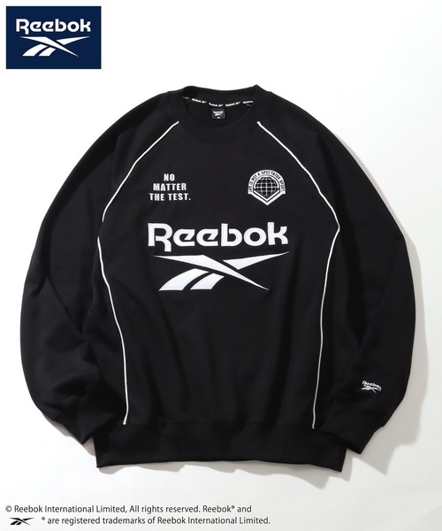 Reebok(リーボック)の「【Reebok/リーボック】裏毛 パイピングデザイン ラグランスウェット プルオーバー(スウェット・メンズ・サックスブルー/グレイッシュベージュ/グリーン/ブラック・LL/L/M)」の9枚目の写真