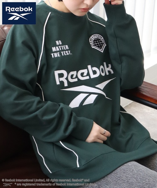 Reebok(リーボック)の「【Reebok/リーボック】裏毛 パイピングデザイン ラグランスウェット プルオーバー(スウェット・メンズ・サックスブルー/グレイッシュベージュ/グリーン/ブラック・LL/L/M)」の22枚目の写真