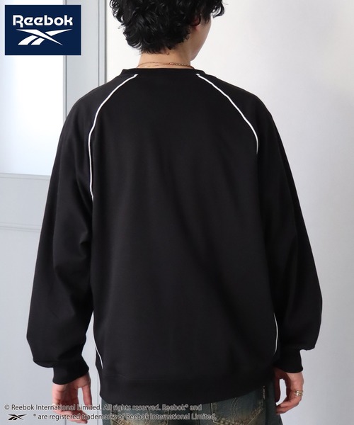 Reebok(リーボック)の「【Reebok/リーボック】裏毛 パイピングデザイン ラグランスウェット プルオーバー(スウェット・メンズ・サックスブルー/グレイッシュベージュ/グリーン/ブラック・LL/L/M)」の14枚目の写真