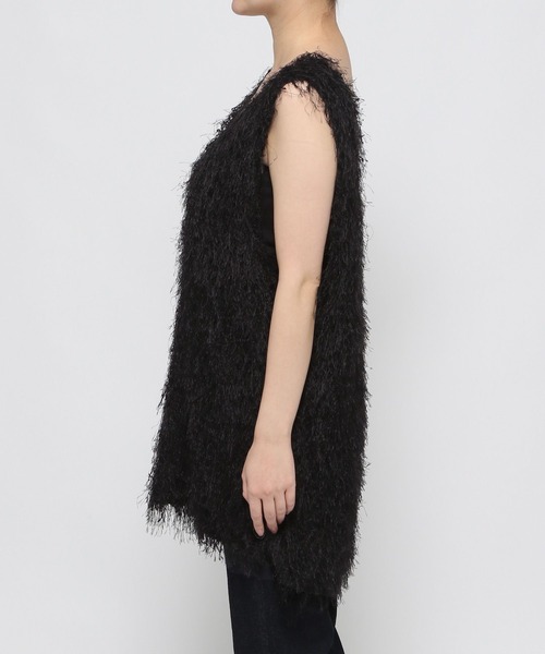 LEPSIM(レプシィム)の「フリンジスリットベストチュニック 324666(チュニック・レディース・ライトブルー/ブラック/アイボリー/ブラウン・FREE)」の14枚目の写真