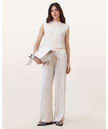 ALLSAINTS♡リネン ブレンド ワイド レッグ トラウザー ALLSAINTS（オールセインツ）の「HEZZY WIDE LEG PLEATED