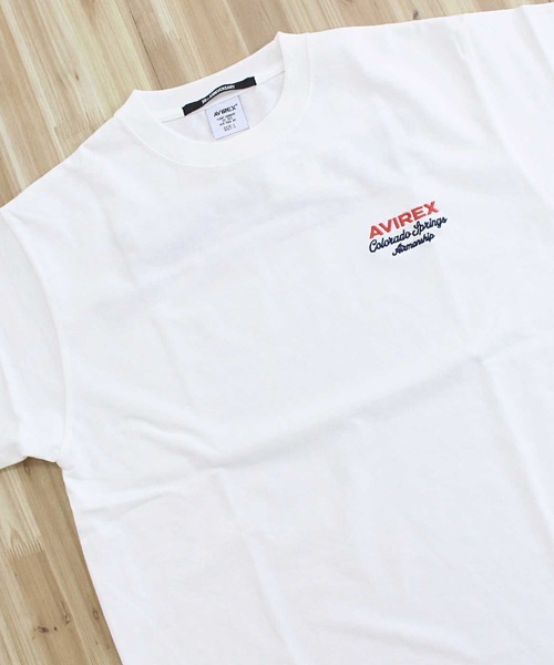AVIREX(アヴィレックス)の「USAFA SQUADRONS EMBROIDERY T-SHIRT(Tシャツ/カットソー・メンズ・ホワイト/ネイビー/オレンジ/チャコールグレー・M/L/XL/XXL)」の6枚目の写真
