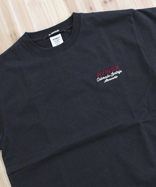 AVIREX(アヴィレックス)の「USAFA SQUADRONS EMBROIDERY T-SHIRT(Tシャツ/カットソー・メンズ・ホワイト/ネイビー/オレンジ/チャコールグレー・M/L/XL/XXL)」の9枚目の写真