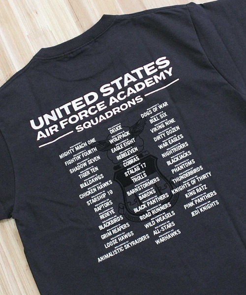 AVIREX(アヴィレックス)の「USAFA SQUADRONS EMBROIDERY T-SHIRT(Tシャツ/カットソー・メンズ・ホワイト/ネイビー/オレンジ/チャコールグレー・M/L/XL/XXL)」の10枚目の写真