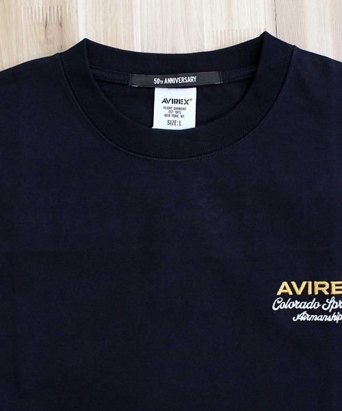 AVIREX(アヴィレックス)の「USAFA SQUADRONS EMBROIDERY T-SHIRT(Tシャツ/カットソー・メンズ・ホワイト/ネイビー/オレンジ/チャコールグレー・M/L/XL/XXL)」の13枚目の写真
