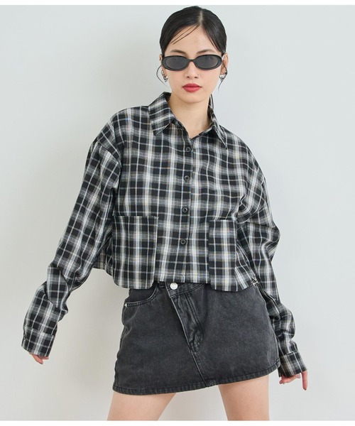 ANAP(アナップ)の「ウエストデザインスカート(スカート・レディース・ライトブルー/スミクロ・S/M)」の18枚目の写真