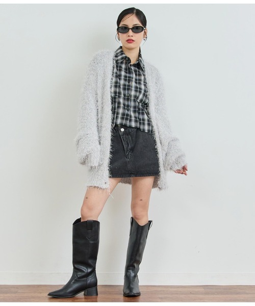 ANAP(アナップ)の「ウエストデザインスカート(スカート・レディース・ライトブルー/スミクロ・S/M)」の21枚目の写真