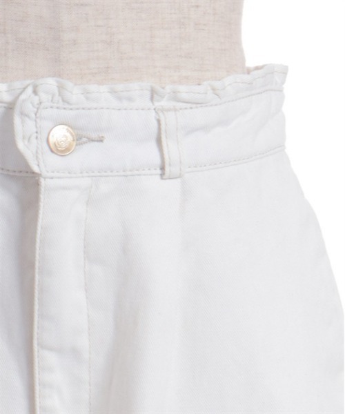 axes femme（アクシーズファム）の「裾レースストレートデニムパンツ（デニムパンツ・レディース・ワンウォッシュ/インディゴブルー/ホワイト・FREE）」の16枚目の写真