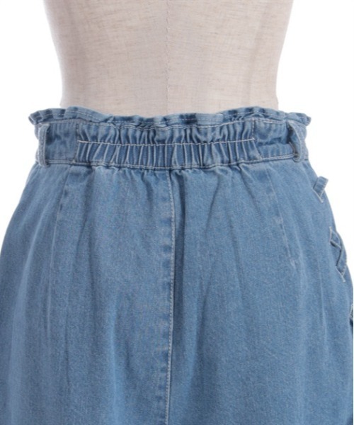 axes femme（アクシーズファム）の「裾レースストレートデニムパンツ（デニムパンツ・レディース・ワンウォッシュ/インディゴブルー/ホワイト・FREE）」の8枚目の写真