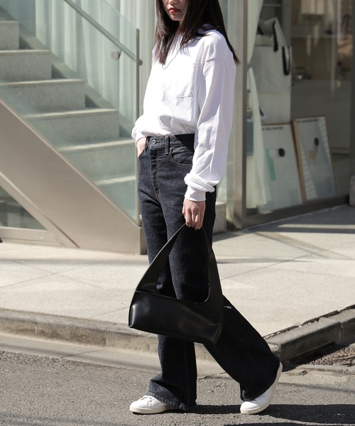 GILDAN(ギルダン)の「【GILDAN】 6.0 oz ビッグシルエット USAオーバーサイズ ポケット付きロングスリーブTシャツ 長袖無地リブロンT GL241 2026年 夏 夏服(Tシャツ/カットソー・レディース・ネイビー/オレンジ/ホワイト/ライム/ブラック/グレー・S/M/L/XL)」の10枚目の写真