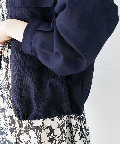 le.coeur blanc（ルクールブラン）の「フロントポケットメッシュブルゾン（その他トップス・レディース・ライトグレー/ネイビー・38）」の19枚目の写真