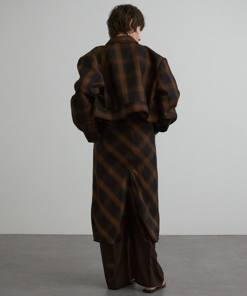 CREDONA(クレドナ)の「ROME CHECK CAMI DRESS/ローマチェックキャミドレス(ワンピース・レディース・ブルー/ブラック・0/1)」の5枚目の写真