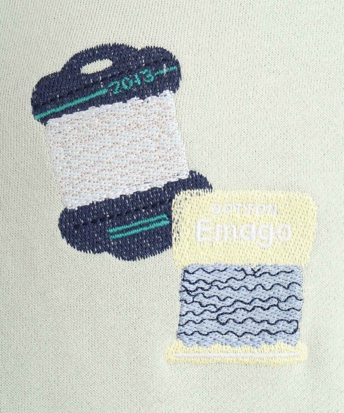 EMAGO 糸巻きロゴ刺繍カーデ（カーディガン/ボレロ）｜Emago