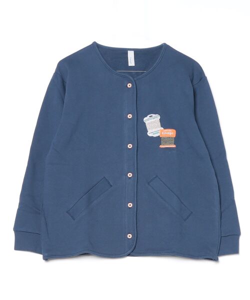 EMAGO 糸巻きロゴ刺繍カーデ（カーディガン/ボレロ）｜Emago