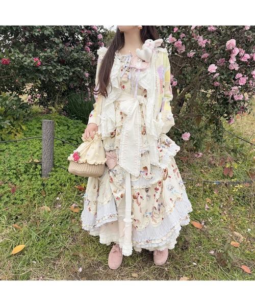PINK HOUSE（ピンクハウス）の「うさぎの耳フード付きベストブラウス