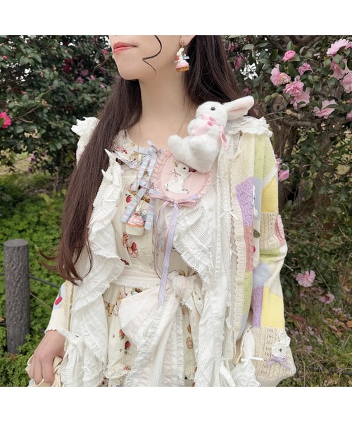 PINK HOUSE（ピンクハウス）の「うさぎの耳フード付きベストブラウス