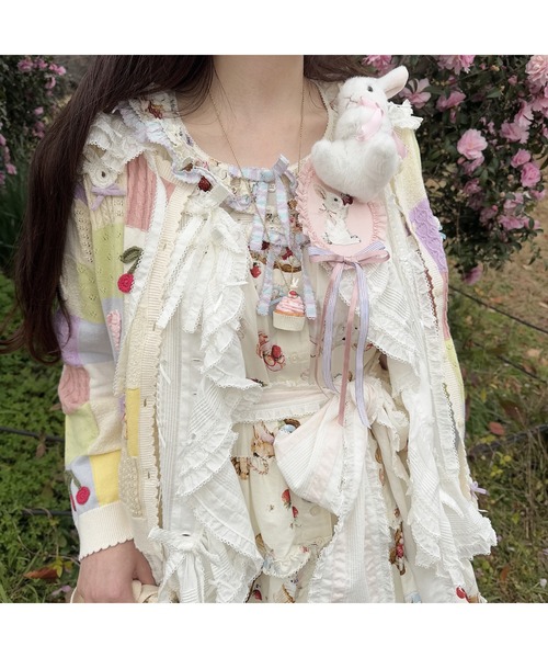 PINK HOUSE（ピンクハウス）の「うさぎの耳フード付きベストブラウス