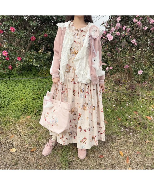 PINK HOUSE（ピンクハウス）の「うさぎの耳フード付きベストブラウス