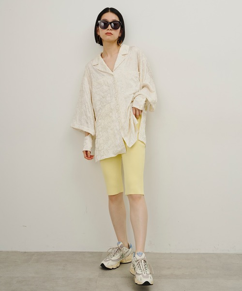 room153(ルームイチゴサン)の「スリムハーフレギンス【room153】(その他パンツ・レディース・ブラック/ブラウン/グレー/イエロー・FREE)」の16枚目の写真