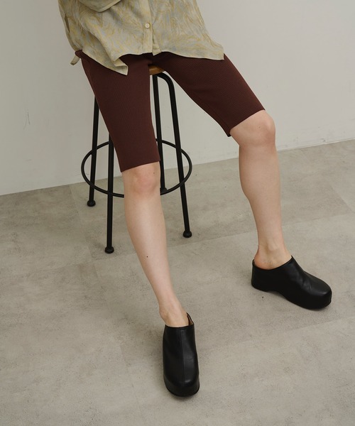 room153(ルームイチゴサン)の「スリムハーフレギンス【room153】(その他パンツ・レディース・ブラック/ブラウン/グレー/イエロー・FREE)」の20枚目の写真