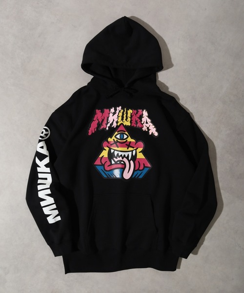 MISHKA(ミシカ)の「MISHKA HOOD SWEAT ミシカ スウェット プリントパーカー フーディー(パーカー・メンズ・グレー/グリーン/ブラック・M/L/XL)」の4枚目の写真