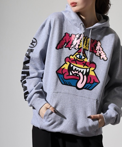 MISHKA(ミシカ)の「MISHKA HOOD SWEAT ミシカ スウェット プリントパーカー フーディー(パーカー・メンズ・グレー/グリーン/ブラック・M/L/XL)」の18枚目の写真