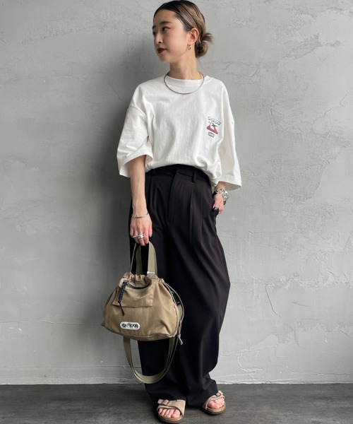 CHUMS（チャムス）の「【WEB限定】[CHUMS/チャムス] I'M A BOOBY BIRD バックプリント ショートスリーブTシャツ（Tシャツ/カットソー・レディース・グレイッシュベージュ/ホワイト/ネイビー/パープル・M/L/XL）」の21枚目の写真