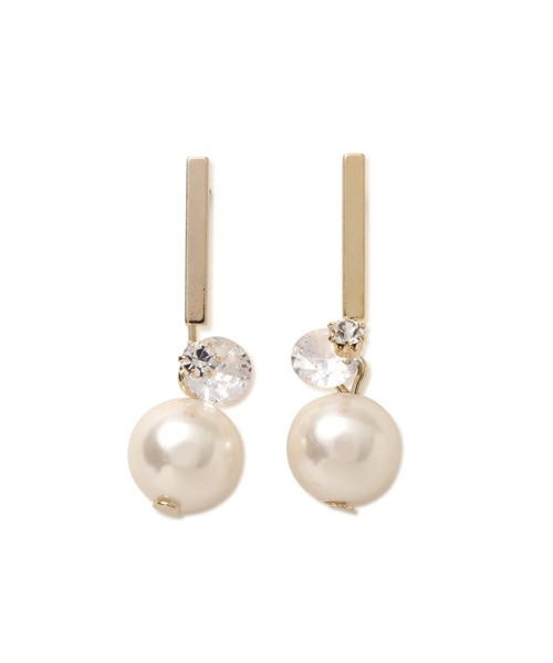 JILL by JILL STUART（ジルバイジルスチュアート）の「◇ドロップパールピアス（ピアス（両耳用）・レディース・ゴールド・FREE）」の4枚目の写真