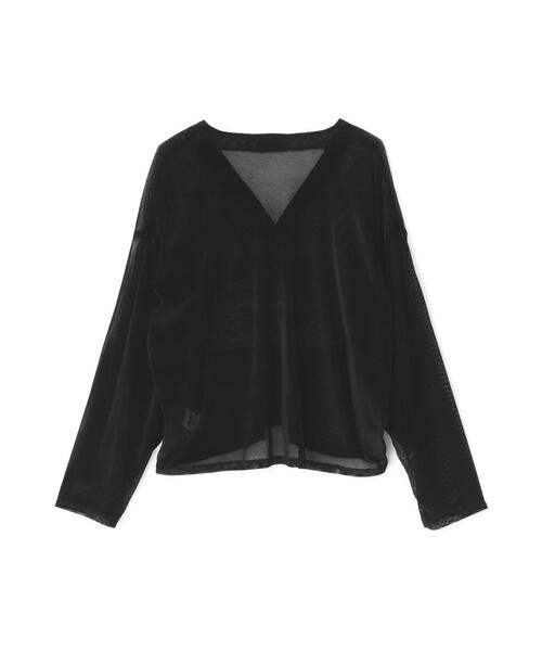 DANKE SCHON(ダンケシェーン)の「DankeSchon/ダンケシェーン/MESH VELOR CARDHIGAN(カーディガン/ボレロ・レディース・ブラック/グレー・F)」の12枚目の写真