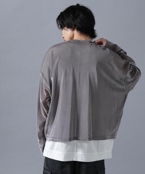 DANKE SCHON(ダンケシェーン)の「DankeSchon/ダンケシェーン/MESH VELOR CARDHIGAN(カーディガン/ボレロ・レディース・ブラック/グレー・F)」の16枚目の写真