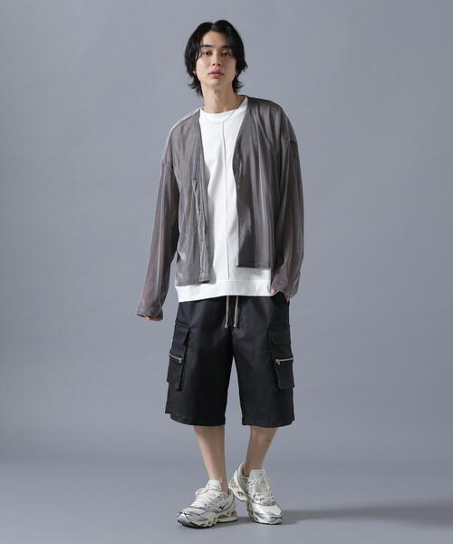 DANKE SCHON(ダンケシェーン)の「DankeSchon/ダンケシェーン/MESH VELOR CARDHIGAN(カーディガン/ボレロ・レディース・ブラック/グレー・F)」の17枚目の写真