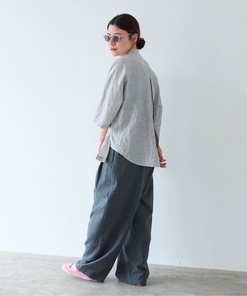 yuni(ユニ )の「バックスリットブラウス(シャツ/ブラウス・レディース・ブラック/グリーン/ネイビー/ブラウン/その他・FREE)」の22枚目の写真