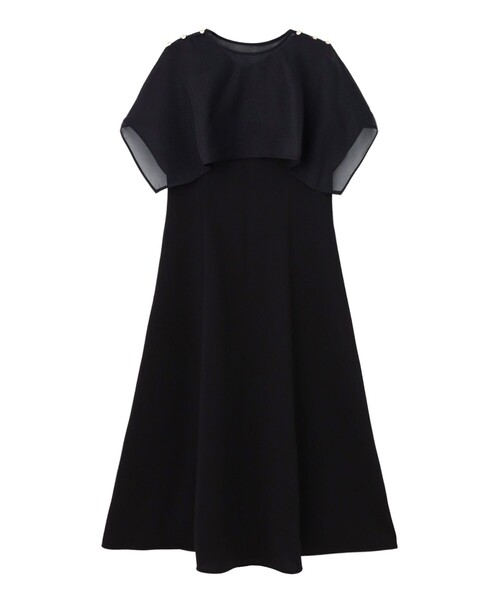 セール】ダブルクロスケープ付きワンピース（ワンピース）｜ANAYI