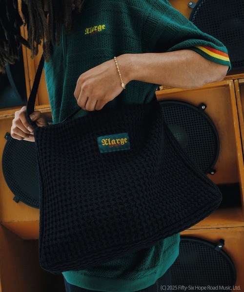 限定コラボ★XLARGE×ボブ・マーリー ニット ショルダーバッグ XLARGE（エクストララージ）の「XLARGE×BOB MARLEY KNIT