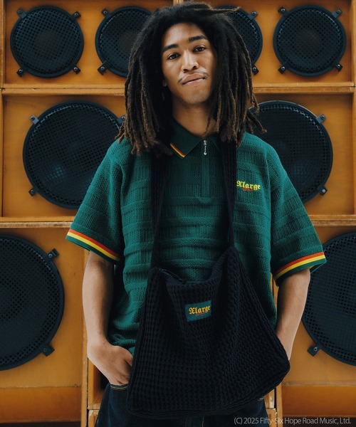 限定コラボ★XLARGE×ボブ・マーリー ニット ショルダーバッグ XLARGE×BOB MARLEY KNIT SHOULDER BAG（ショルダーバッグ
