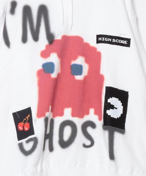 ROYAL FLASH(ロイヤルフラッシュ)の「【GUERNIKA×パックマン】PAC-MAN PAINT HOODIE / GHOST(パーカー・メンズ・ホワイト・XL/2XL)」の2枚目の写真